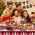 thumbnail image 6 of Ayieyill 170Pcs Christmas Party Supplies, Christmas Disposable Dinnerware Set for 24 Guests, Merry Christmas Theme Holiday Tableware Decorations Kit(Red Plaid), 6 of 7