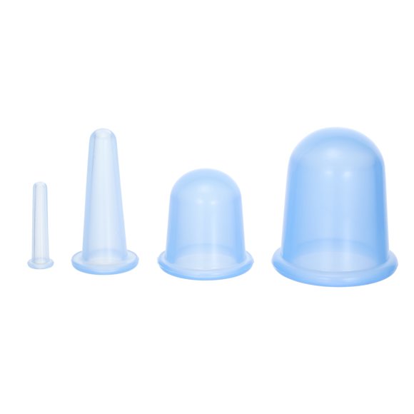 4 Pack Silicone Cupping Set Cupping Jar Set Body Massage Cups Different in Sizes for