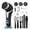 Black, variant on Electric Callus Remover for Feet (with Dander Vacuum), Portable Pedicure Kit Foot File Callus Remover, Rechargeable Waterproof Foot File for Foot Care Deadskin Remover with 9Head&LCD Display