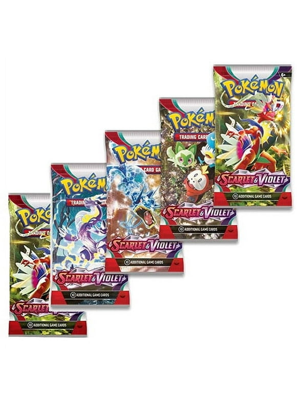 Pokemon Cards - Scarlet & Violet - BOOSTER PACKS (5 Pack Lot)