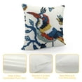 thumbnail image 4 of Nawypu  Decorative Throw Pillow Cover, Lucky Bird Boho Happy Knit Pattern Cushion Case for Sofa Couch Living Room Bedroom Outdoor (Blue Bird), 4 of 5