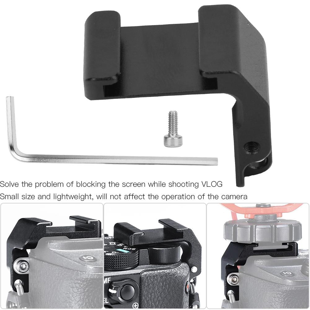 Ccdes Mic Cold Shoe Adapter,Camera Mic Adapter Bracket,Vlog Microphone Cold Shoe Adapter