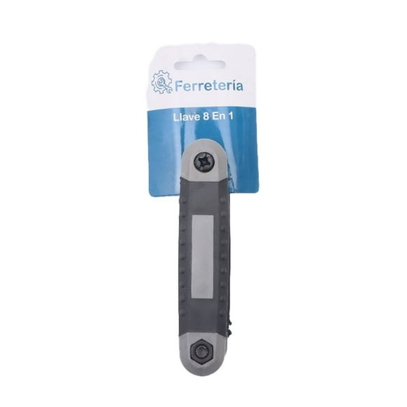 Llave Prichos 8 en 1 Metal Gris