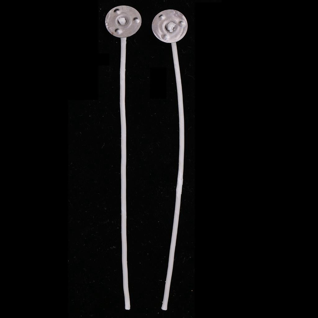 FVDPWYE 100x Pre-Waxed Tealight Candle Wicks with Sustainers For Candle Making 15cm 100pcs-15cm