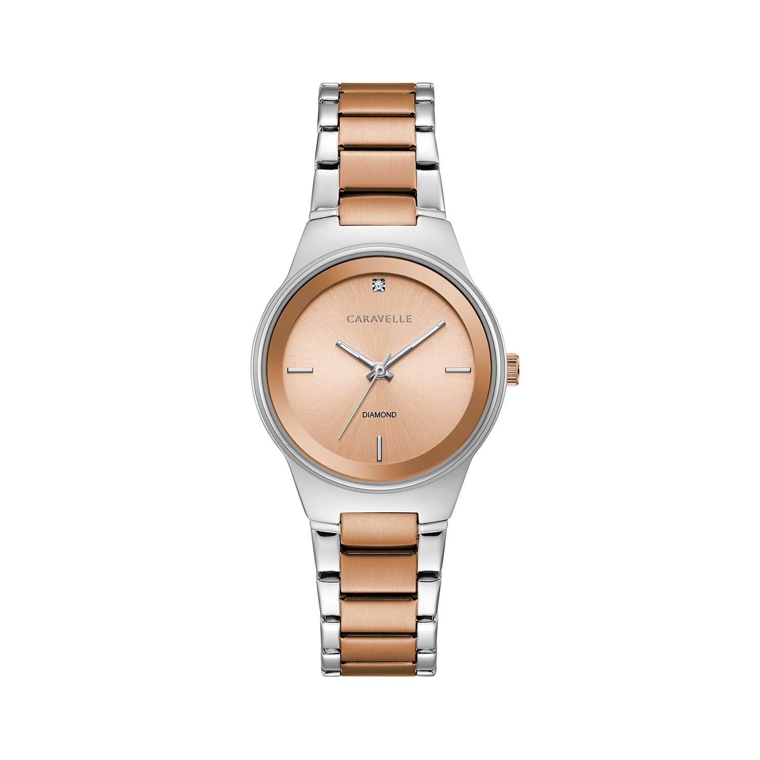 【ダイヤモンド付】CARAVELLE/レディース腕時計/シルバー.ゴールド色 Caravelle Designed By Bulova Women's Gold-Tone Diamond Dial
