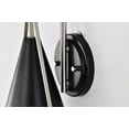 thumbnail image 5 of 60/7911 Nuvo Lighting Admiral - 1 Light Wall Sconce In Contemporary Style-15.38 Inches Tall and 6.5 Inches Wide-Matte Black/Brushed Nickel Finish, 5 of 20
