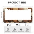 thumbnail image 3 of 2 PCS Round Cookie Food License Plate Frame Funny Food License Plate Frames Cover Holders Aluminum 2 Holes for US And CA, 3 of 6