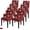 Snowflakesan8067, variant on Merry Christmas Dining Chair Slipcover, Winter Snowflake Red Buffalo Plaid Stretch Covers Removable Parsons Protector for Kitchen Room Banquet Party, Set of 4 Snowflakesan8067