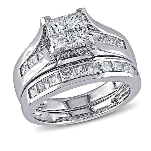 Everly Women's Diamond 14k White Gold Bridal Set