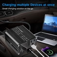 thumbnail image 4 of EFFORTWAY 300W Power Inverter 12V DC to 110V AC Car Charger Plug Adapter 2AC Outlets + 2USB Charger for Phone, Laptop on Road Trip, Home, Camping Black Modified Sine Wave Inverter, 4 of 8
