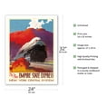 thumbnail image 2 of The New Empire State Express - Hudson River Valley - New York Central System - Vintage Railroad Travel Poster by Leslie Darrell Ragan c.1941 - Fine Art Matte Paper Print (Unframed) 24x32in, 2 of 4