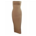 thumbnail image 4 of Fridja Robe d'Été Sans Manches pour Femmes, Longue, Ajustée, Couleur Unie, 4 of 5
