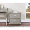 thumbnail image 3 of Wellington 2 Drawer Engineered Wood Cabinet in Gray, 3 of 11