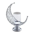 thumbnail image 1 of Portavelas de pilar con forma , portavelas artesanal de Metal, mesa de comedor, dormitorio, centro de mesa de boda, decoración del hogar, Plata, 1 of 9