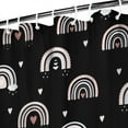 thumbnail image 3 of Waterproof Bohemian Shower Curtain 72x72 Inch Boho Style Polyester Unique Shower Curtain for Bathroom Hotel Home Decor with 12 Plastic Hooks, 3 of 5