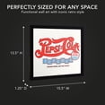 thumbnail image 3 of Licensed Pepsi Cola Framed Mirror Wall Decor 15x13 Inch Vintage Retro Soda Logo Ice Cold Sign for Man Cave Bar Garage Game Room Home Wall Art, 3 of 8