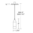 thumbnail image 4 of WAC Lighting Action 8" LED 3000K Contemporary Aluminum Pendant in Aged Brass, 4 of 4