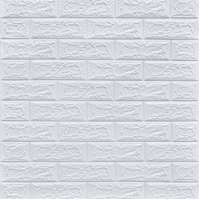 Gray 70x77cm PE Foam Self Adhesive 3D Wall Stickers Wallpaper
