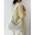 thumbnail image 4 of Kukuzhu Quilted Shoulder Tote Shoulder Bag Women Padding Cotton Down Hobo Bag Large Casual Shopping Bags, 4 of 7