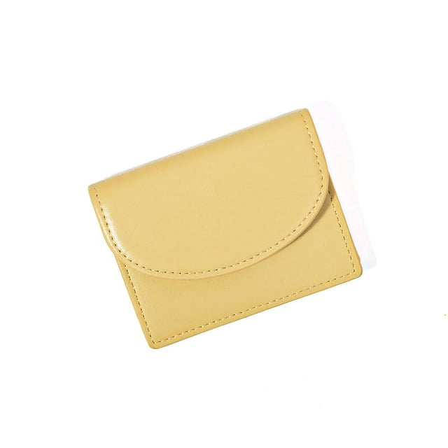 Cartera con tarjetero coreano a juego con color de dopamina, cartera con tarjetero simple de color sólido, cartera multifuncional de gran capacidad