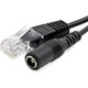 thumbnail image 3 of 1 par de inyector adaptador Poe de alimentación pasiva a través de Ethernet Rj45 de 12v + Kit divisor (negro), 3 of 5