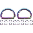 thumbnail image 3 of Raindrops 20 Pcs  Purse Crafting Buckle Purse Connecting Ring Purse D Buckles Metal Semi-circle Buckle For Crafting, 3 of 8