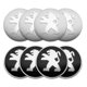 thumbnail image 4 of 4pcs 56mm Car Wheel Center Hub Caps Badge Stickers Decal For Peugeot 206 308 307 207 208 3008 407 2008 508 5008 301 406,56mm Black, 4 of 5