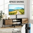 thumbnail image 2 of Meuble TV Mobile avec Roues pour Écrans LED et LCD de 13 à 50 Pouces, Support Inclinable et Rotatif Réglable, Chariot Roulant Réglable en Hauteur, 2 of 6