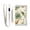 Cockatoos Coconuts Leaf, variant on JIALIOU Nylon Trifold Card Wallet with ID Window Zipper Pocket for Men Women Teen Cockatoos Coconuts Leaf