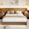 thumbnail image 3 of Wood Bed Frame, Fluted Wooden Platform Bed, Easy Assembly, No Box Spring Needed, Noise Free, 3 of 8