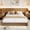 Walnut color, variant on Full Size Bed Frame,Wood Platform Bed with Fluted Design, Minimalist Bed Base with Low Profile Design,Noise-Free, Easy Assembly, No Box Spring Needed,Fluted Bed Frame,