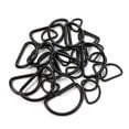thumbnail image 2 of Metal D Ring Non Welded D-Rings Electroplated Black 0.5 Inch (100 Pack), 2 of 7