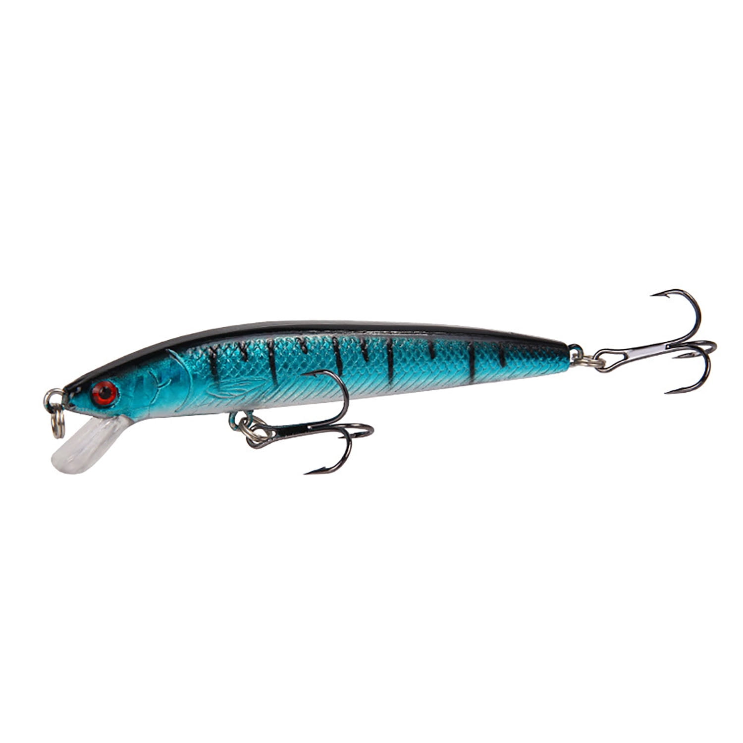 HDUTNGISN Multi-Style Fishing Lures | Life-Like Swimbait & VIB Sinking Lures with Treble Hooks,10PCs
