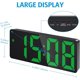 thumbnail image 3 of Reloj despertador digital con pantalla LED, visualización de temperatura y fecha, control por voz, alimentación por USB/batería - Green Digital, 3 of 5
