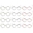 thumbnail image 1 of SHISUYAN 12Pcs Mini Doll Glasses with Copper Wire Material for Decoration Multi Color Fashionable and, 1 of 9