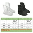 thumbnail image 3 of Cubierta de zapato de lluvia impermeable Uxcell XXL reutilizable, antideslizante, protector de galoshes de lluvia y nieve con cremallera negra 1 par, 3 of 7