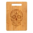 thumbnail image 1 of Bamboo Wood Cutting Board Sugar Candy Skull, 1 of 3