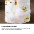 thumbnail image 4 of Toystoory Cubierta de copo de nieve para botella de vino de Navidad, bolsa de almacenamiento dorada y plateada llamativa, telas de felpa, Kits de decoración para fiestas Dorado Toystoory HA027629-02, 4 of 6