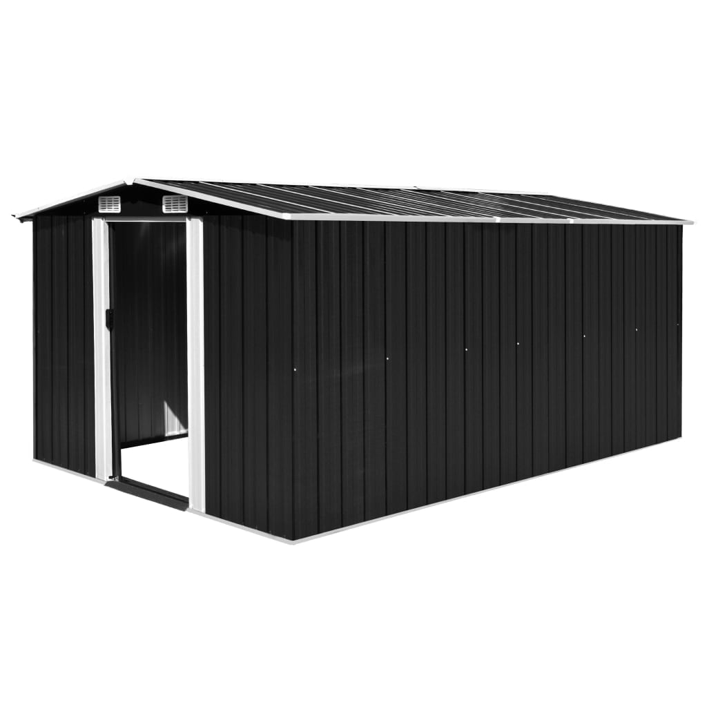 vidaXL Outdoor Storage Shed Garden Shed Metal Storage Backyard Patio