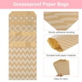 thumbnail image 3 of Uxcell 100Pcs Bolsas de Papel Kraft para Dulces, 7" x 5" Bolsas a Prueba de Grasa, Bolsas de Favor Planas, Bolsas de Regalo Pequeñas, Marrón, 3 of 6