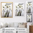 thumbnail image 4 of Designart "Silent White Snowdrops in Morning Hush I" Floral Canvas Wall Art - Traditional White Snowdrops Entryway Wall Art, 4 of 6