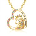 thumbnail image 1 of Collar de unicornio para niños, lindos accesorios de diamantes coloridos para niñas, 1 of 5