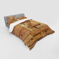thumbnail image 3 of Ambesonne Rustic Bedding Set 3 Pcs, Grunge Wooden Shutters, Twin, Brown Pale Brown, 3 of 3