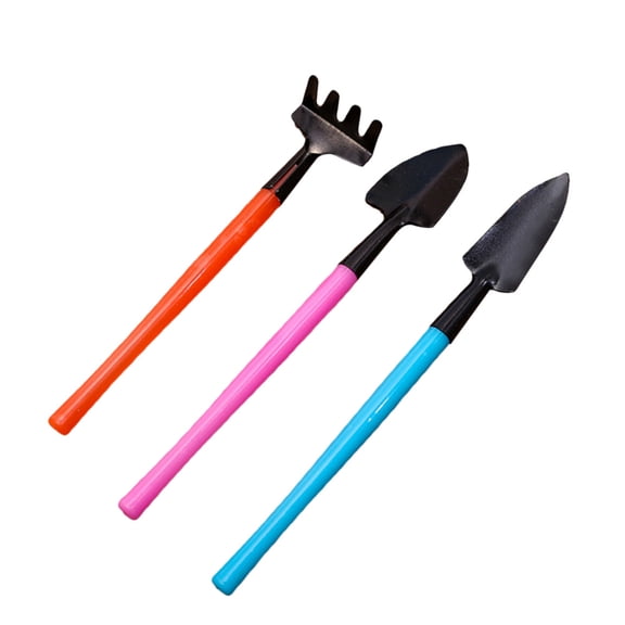 HEATSHAKING 3-Piece Mini Gardening Tools Set in Assorted Colors for Flower and Herb Cultivation, Perfect for Gardening Enthusiasts