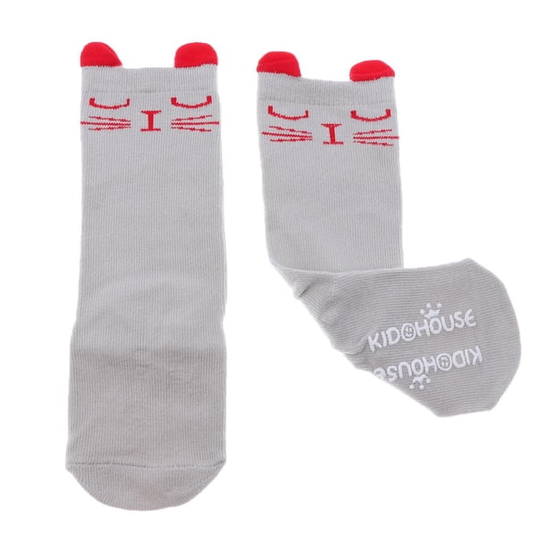 Calcetines hasta la rodilla con dibujos de animales, suaves, para interiores, para niños pequeños 0-2Y