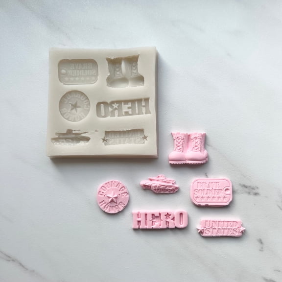 ARMY BAKING MOLD FOR CUPCAKES, CAKEPOPS, CHOCOLATE STRAWBERRIES, PRETZELS & RICE KRISPIES