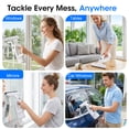 thumbnail image 3 of Electric Window Squeegee Glass Cleaner Tool, 3 in 1 Mirror Window Cleaner Squeegee Kit with Spray Cordless Electric Window Vacuum for Windows, Tiles, Glass, Mirror, 3 of 9