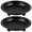 Black, variant on Troglfold candle holder Metal Saucer Candle Holders for Table - Set of 2,4.17"X4.17"X1"