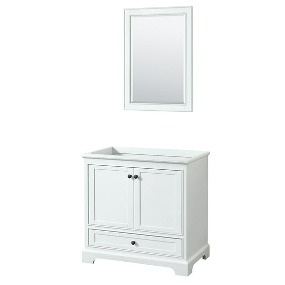 Wyndham Collection Wcs202036scxsxxm24 Deborah 35-1/4" Free Standing Single Wood Vanity