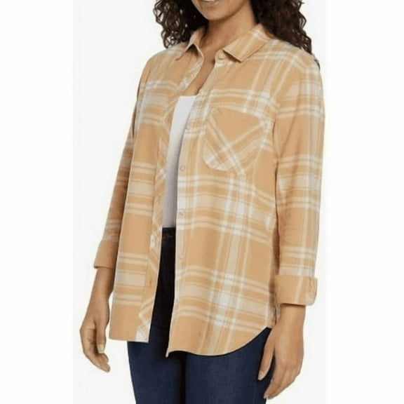 Gap Women's Relaxed Fit Flannel Shirt Jodie Plaid X-Small